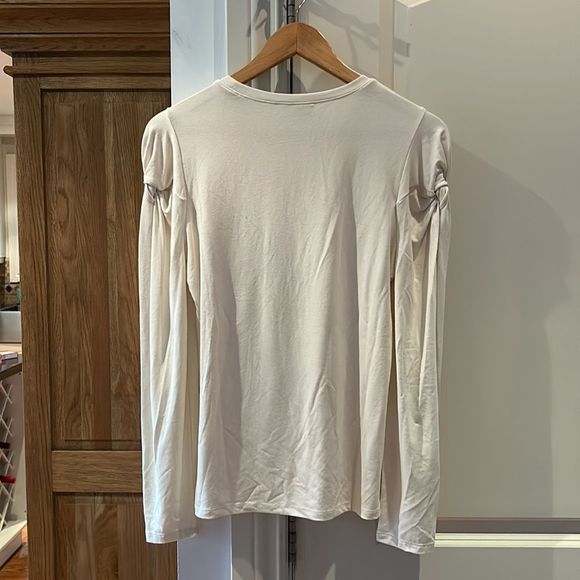 Frame denim cream long sleeved top Large - Picture 9 of 11